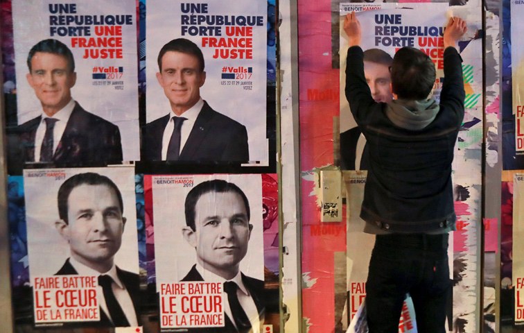 Überraschende Wendung: Favorit Manuel Valls (oben) verlor deutlich gegen Benoît Hamon (unten)