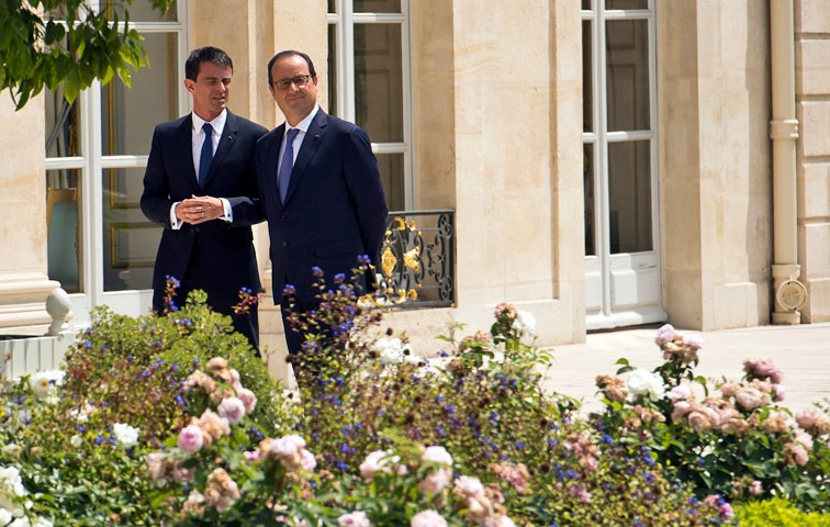 Könige im Élysée-Palast: Premier Manuel Valls, Präsident François Hollande