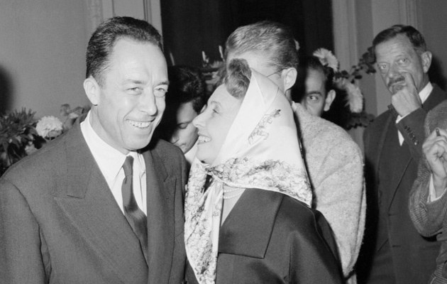 Madeleine Renaud gratulierte Albert Camus 1957 zum Literaturnobelpreis