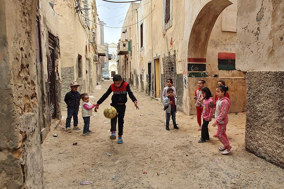 Libysche Kinder in Tripolis, Januar 2020