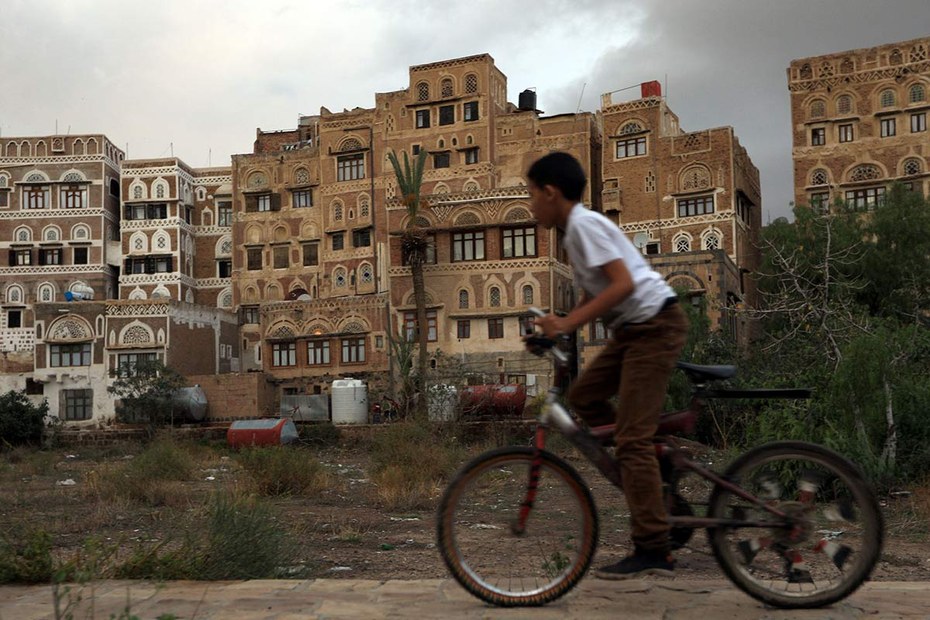 Das Altstadtviertel in der jemenitischen Hauptstadt Sanaa