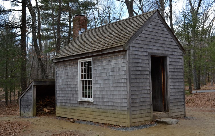 Thoreaus Hütte am Walden-See in Massachusetts