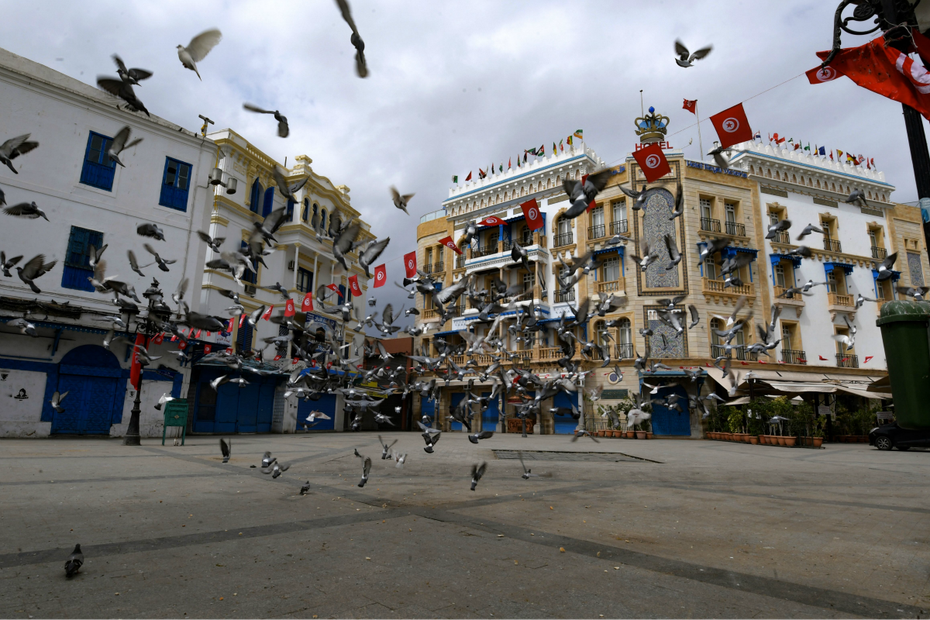 Auch in Tunesien kommt das öffentliche Leben zum Erliegen