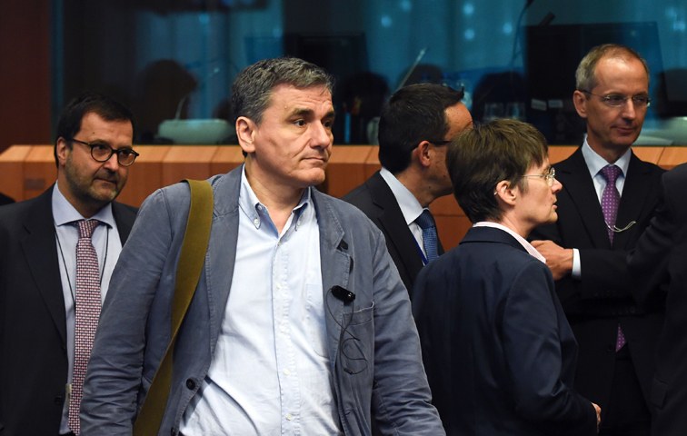 Gelobt: der griechische Finanzminister Euclid Tsakalotos am 24. Mai beim Treffen der Eurogruppe