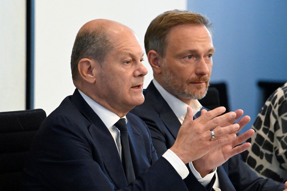 Bundeskanzler Olaf Scholz und Finanzminister Christian Lindner stellen das Entlastungspaket in Berlin vor (4.9.2022)