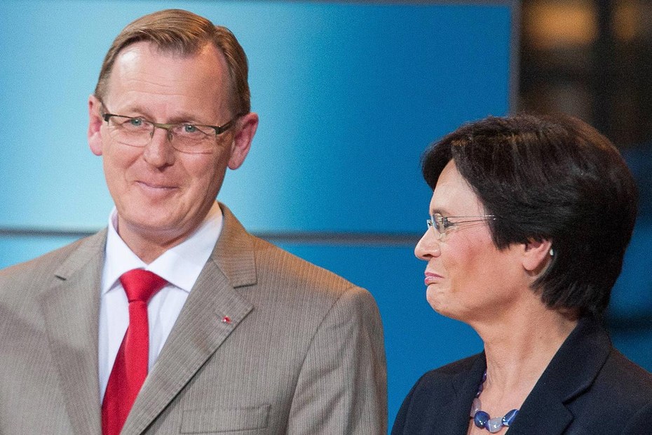 Christine Lieberknecht (CDU), Mitglied des Vorstands der Bundesstiftung zur Aufarbeitung der SED-Diktatur, ist persönlich bestens bekannt mit Bodo Ramelow (links)