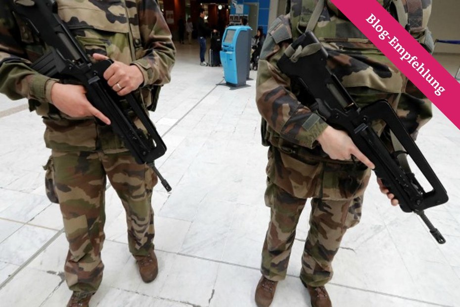 Französische Soldaten patroullieren am Flughafen von Nizza. Doch derartige Reaktionen gehen an der Ursache der Probleme vorbei