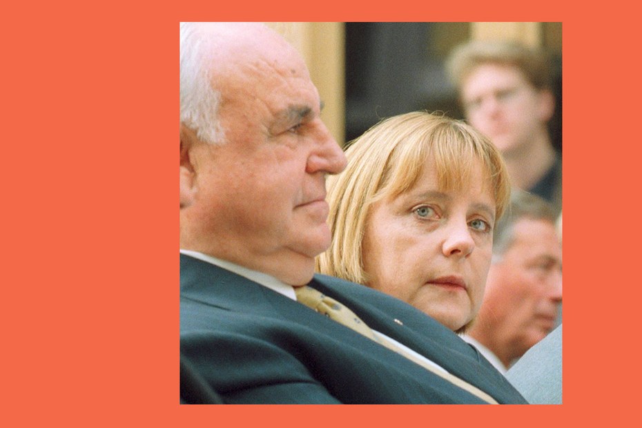 Merkel mit Mann zum Ersten: Als CDU-Chefin neben Helmut Kohl im Oktober 2000 in Berlin