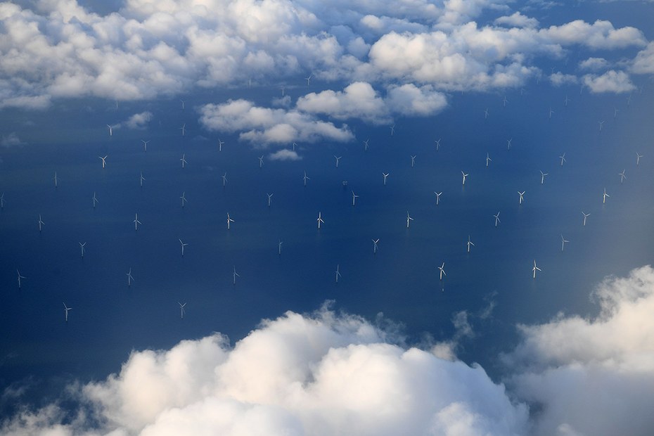 Windpark in der Irischen See