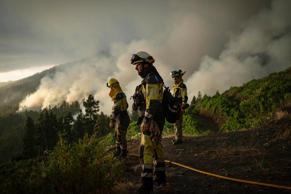 And it burns, burns, burns: Bekämpfung eines Waldfeuers in La Palma im Juli 2023