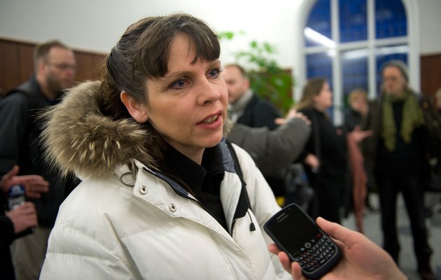 Die isländische Parlamentsabgeordnete und Wikileaks-Unterstützerin Birgitta Jónsdóttir