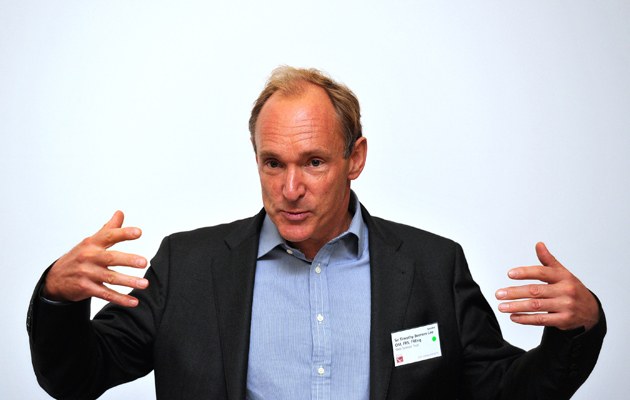 Tim Berners-Lee bei einer Konferenz in Royal Society in London 2010