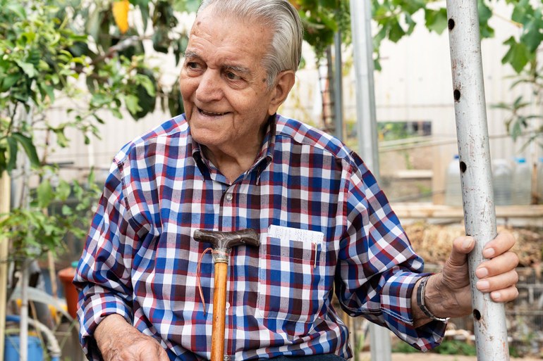 Der Hundertjährige, der Barcelonas erste urbane Farm auf einem Dach anlegte
