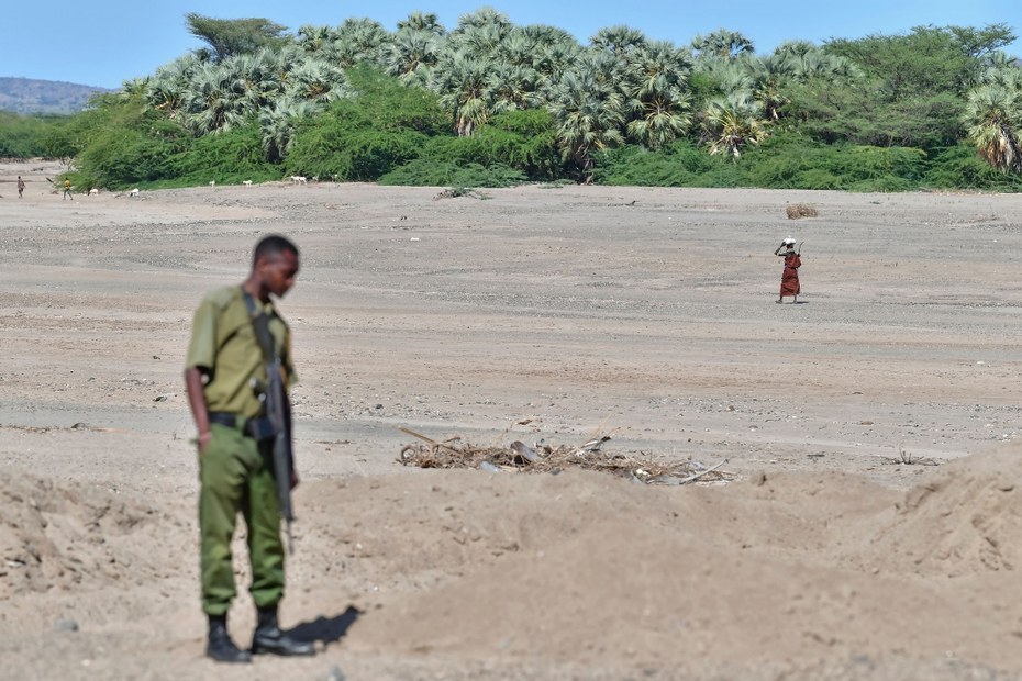 Das Horn von Afrika wird seit Jahren von schweren Dürren heimgesucht. Auch dieser Fluss ist dabei ausgetrocknet