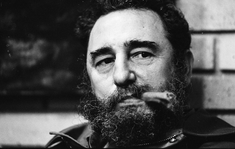 Castro in seinem Büro in Havana 1979