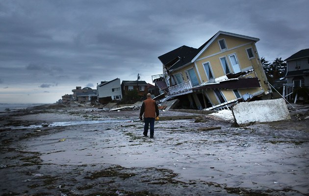 An der Ostküste Amerikas: Millionen Häuser hat der Wirbelsturm Sandy im Oktober 2012 beschädigt