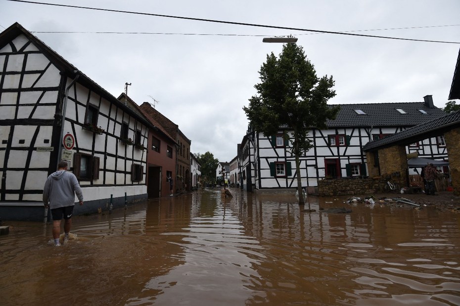 Auch Iversheim in Rheinland-Pfalz wurde heftig von den Fluten getroffen