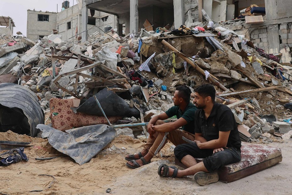 In Gaza nach einem Angriff des israelischen Militärs