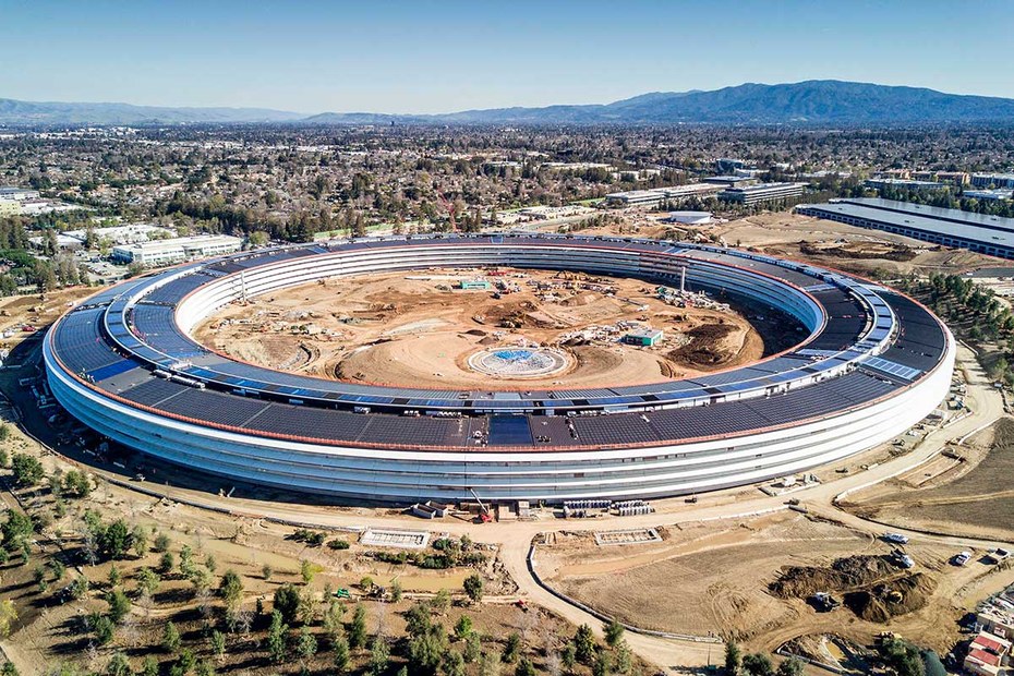 Apple Park in Cupertino: Ein Ring symbolisiert Unendlichkeit und Ewigkeit