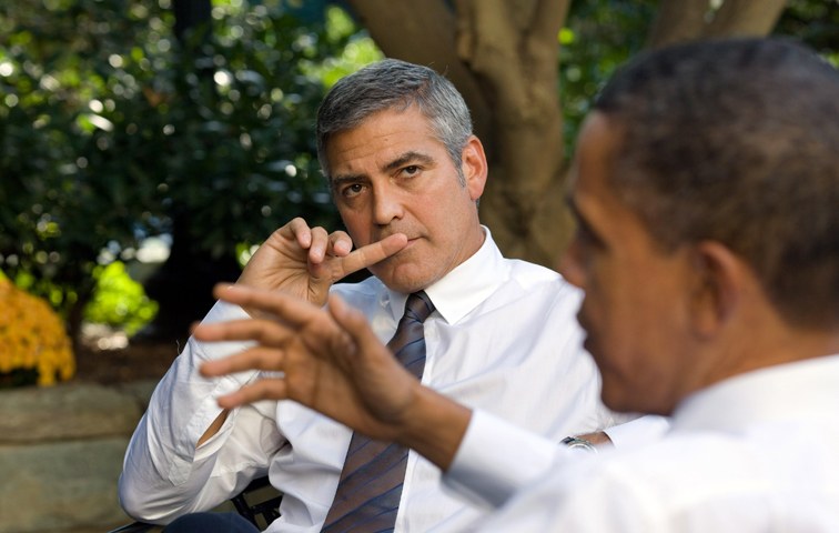 Betrachten sich als Seelenverwandte: George Clooney und der Präsident
