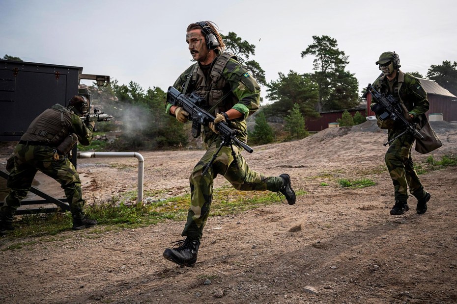 Schwedische und US-amerikanische Soldaten trainieren gemeinsam bei der Übung Archipelago Endeavor (September 2023)