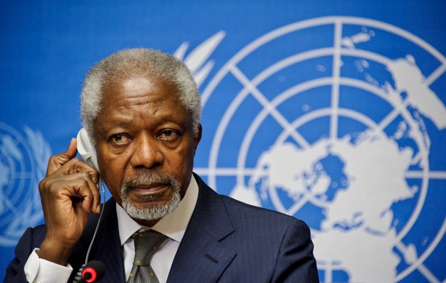 Kofi Annan zollt den Verhältnissen Rechnung 
