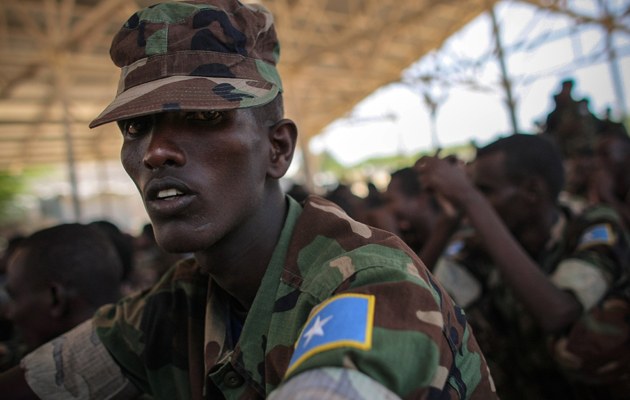 Angehöriger der neuen somalischen Armee