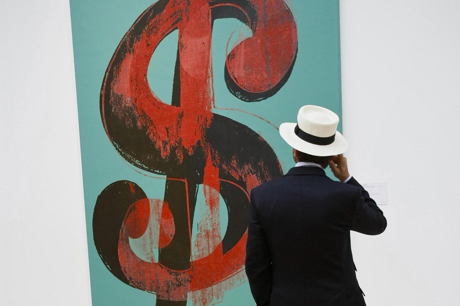 Das Bild „Dollar Sign“ von Andy Warhol ist über sieben Millionen Dollar wert. Schlagen Sie zu!