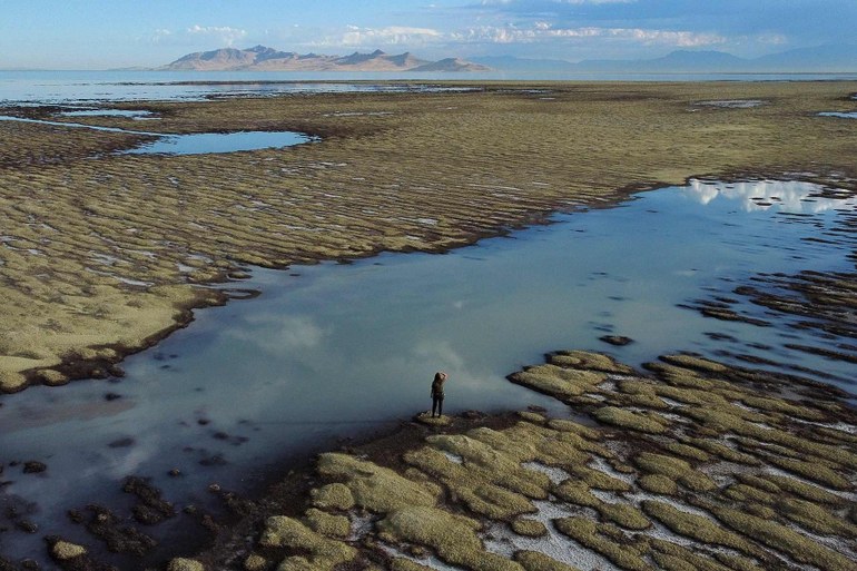 Salt Lake City kämpft gegen giftigen Staub aus austrocknendem Großen Salzsee