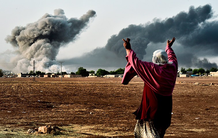 Die türkische Armee hat bislang verhindert, dass Verstärkung und Munition die Verteidiger Kobanes erreichen