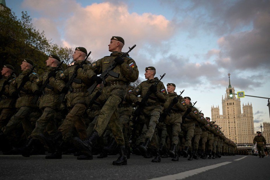 In Moskau laufen die Vorbereitungen für die Militärparade zum 77. Jahrestag des Sieges über Nazi-Deutschland