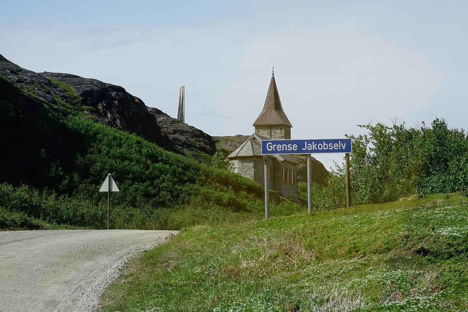 Die Kapelle König Oskar II. an der norwegischen Grenze zu Russland