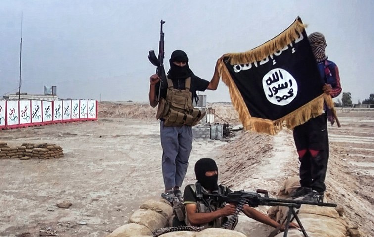 Wie sich die ISIL gern selbst inszeniert: Foto von einer islamistischen Webseite