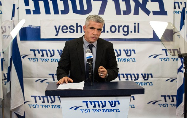 Yair Lapid während einer Rede in Tel Aviv am 22.01.2013