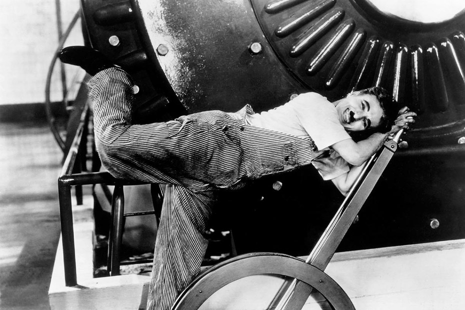 Gefangen im Mythos Maschine: Charlie Chaplin in „Modern Times“ (1936)