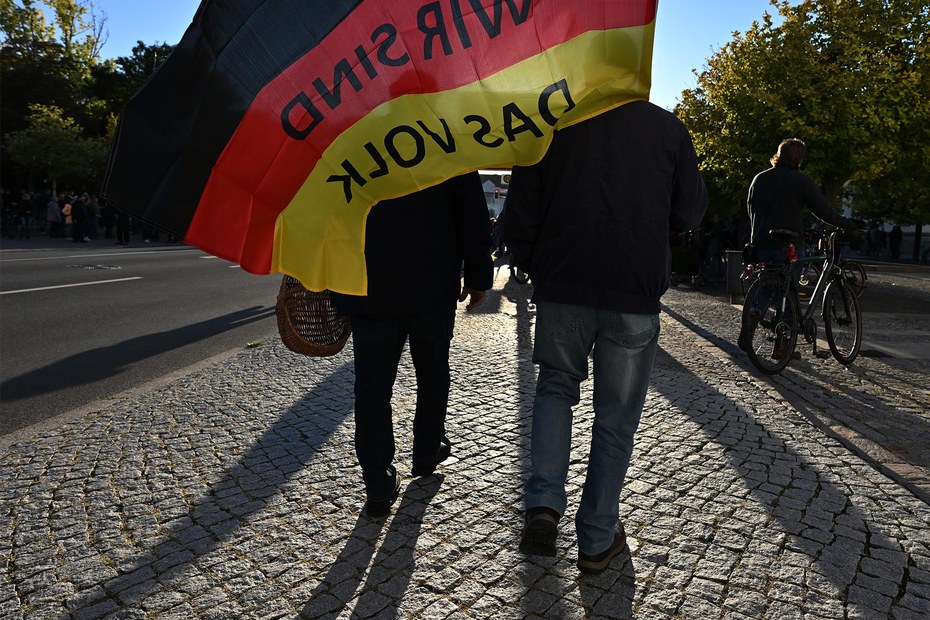 Kundgebung der AfD Thüringen im September 2022 unter dem Motto „Zuerst unser Land! Leben muss bezahlbar sein“