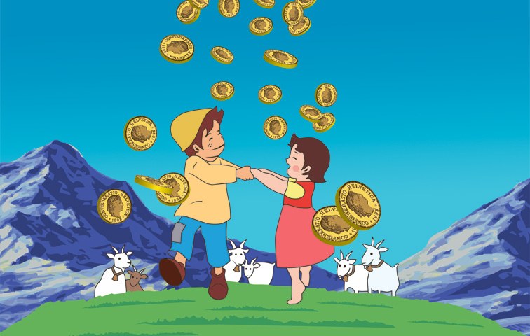 Der bedingungslose Geldsegen könnte in der Schweiz bald wirklich werden
