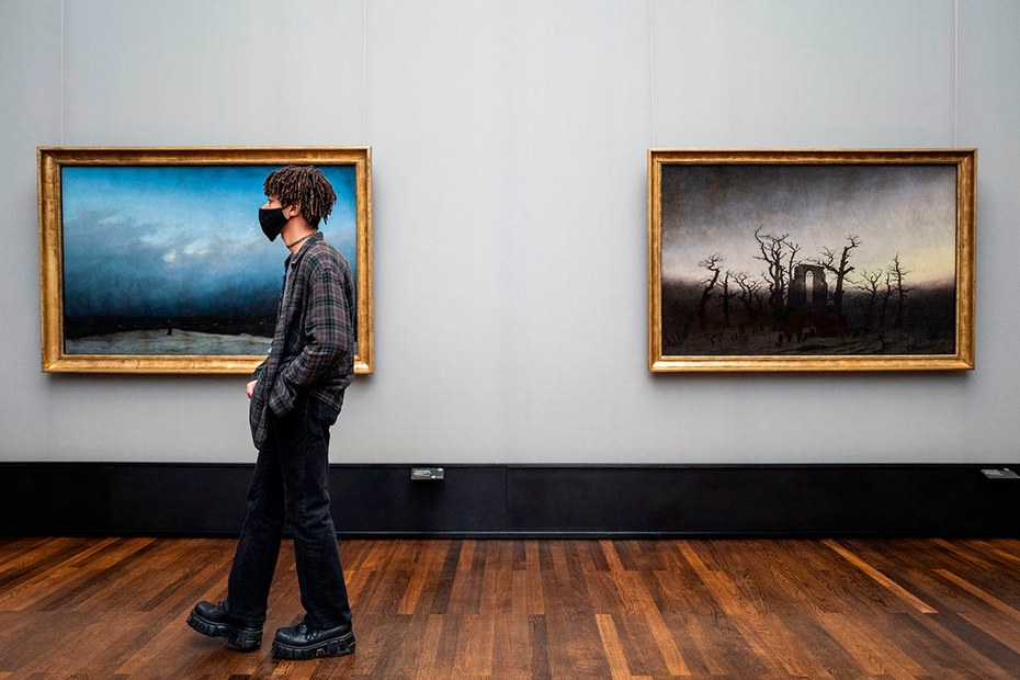 Kunst bei Idealbedingungen? Zwei Gemälde von Caspar David Friedrich in der Alten Nationalgalerie in Berlin