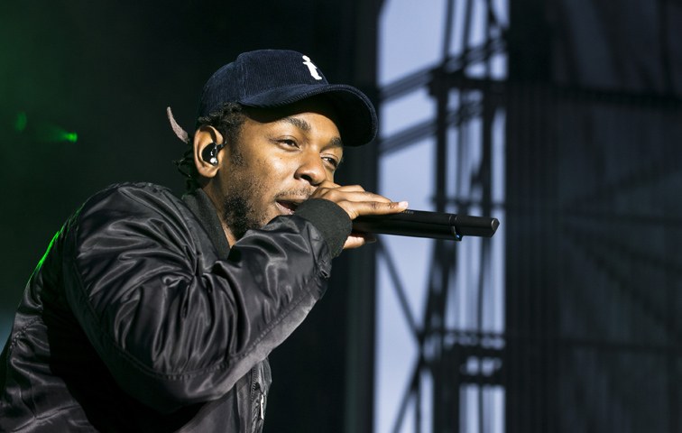 Kendrick Lamar bei einem Konzert in Cleveland, Ohio
