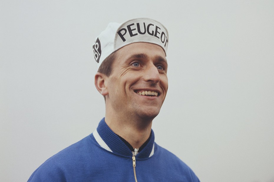 Tom Simpson während der 1966er Tour in Nancy