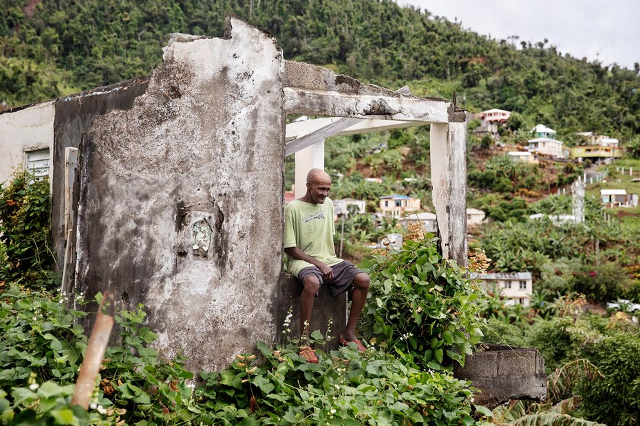 Die Insel Dominica wurde vom Hurrikan Maria verwüstet