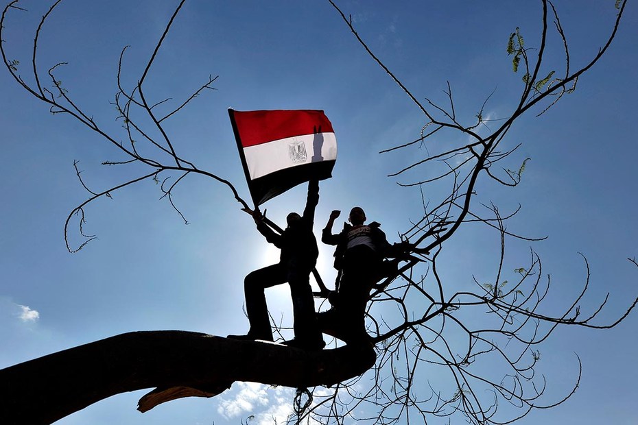 Proteste am 11. März 2011 in Kairo, mitten im „Arabischen Frühling“