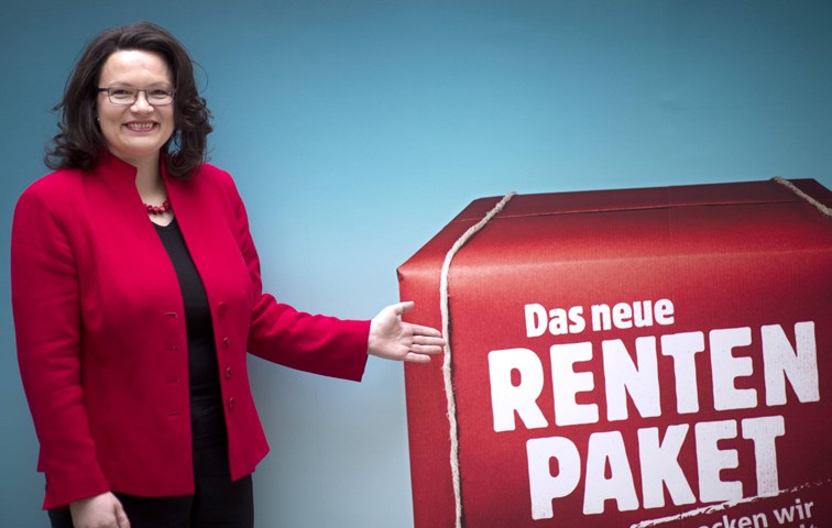 Enttäuschend: Andrea Nahles (SPD) und ihr Paket