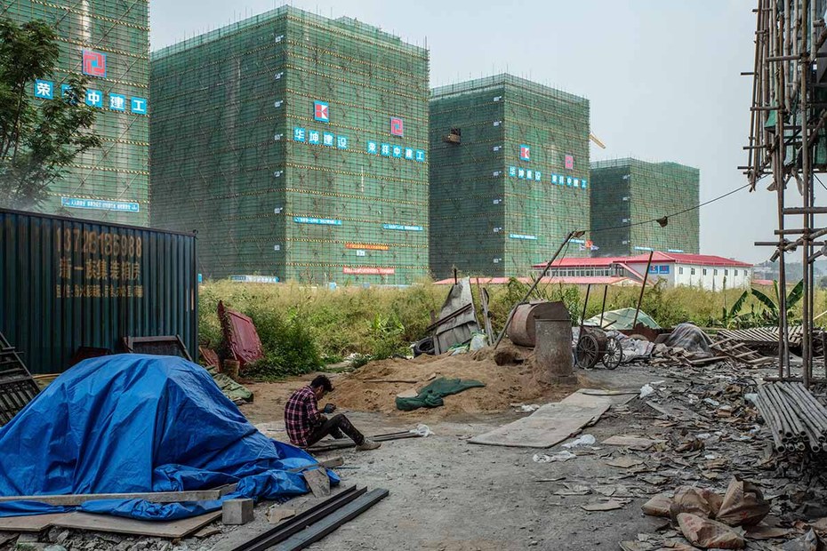 Evergrande-Baustelle in Dongguan – Baustopp wegen 300 Milliarden Dollar Schulden
