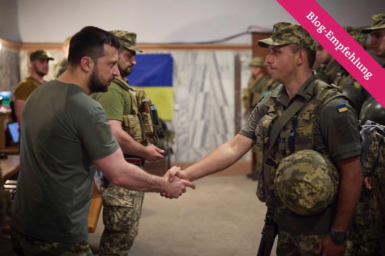 Interview mit einem Soldaten an der Front im Donbas
