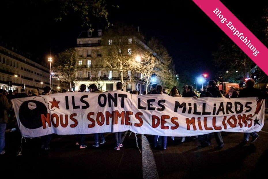 Demonstranten in Paris