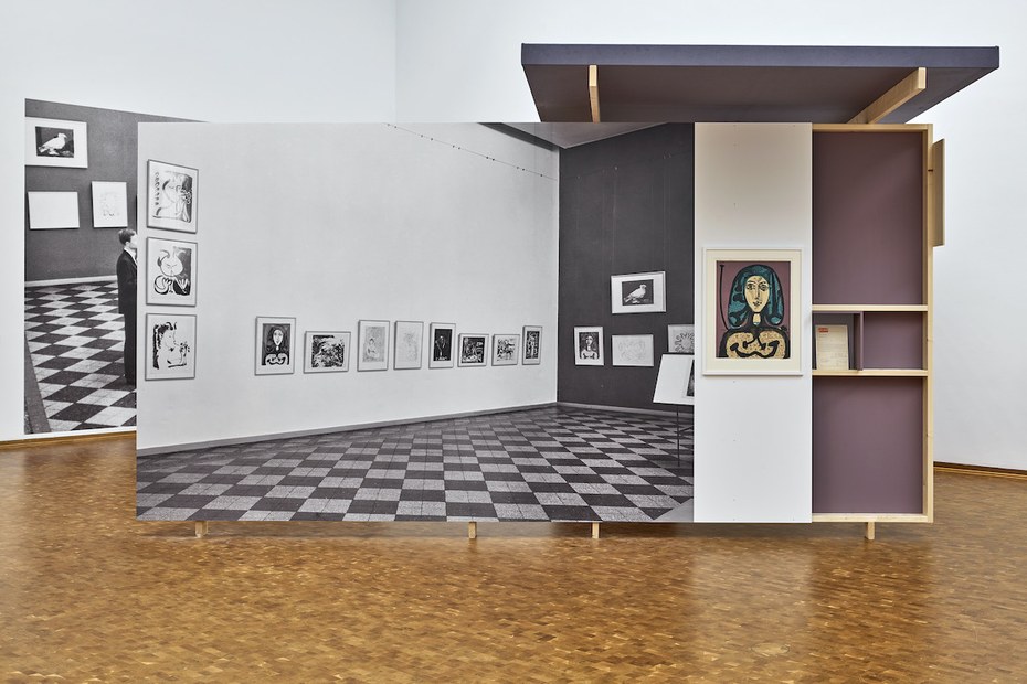 Installationsansicht Der geteilte Picasso. Der Künstler und sein Bild in der BRD und DDR