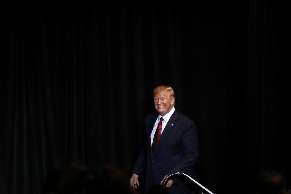 U.S.-Präsident Donald Trump während einer Rede am 10. September 2019 in Washington, DC. Kurz vorher entließ er seinen nationalen Sicherheitsberater John Bolton.