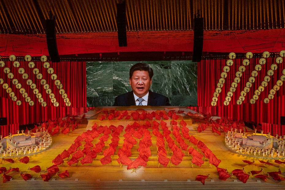 Xi Jinping während der Festivitäten zum 100. Jahrestag der Kommunistischen Partei Chinas.
