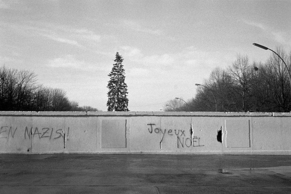 Ein Stück der Berliner Mauer, 1989.